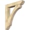 Ekena Millwork Legacy Slat Rough Sawn Bracket w/ Offset Brace, Douglas Fir, 8"W x 42"D x 48"H BKT0806X42X48LEC06RDF - alternate 1